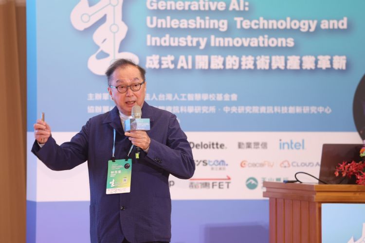 广达董事长林百里指出，现在正是AI黎明时刻。李建梁摄