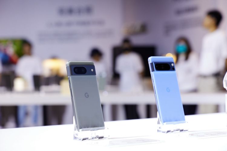 Pixel 8系列10月5日在台上市。李建梁摄 Pixel 8系列10月5日在台上市。李建梁摄