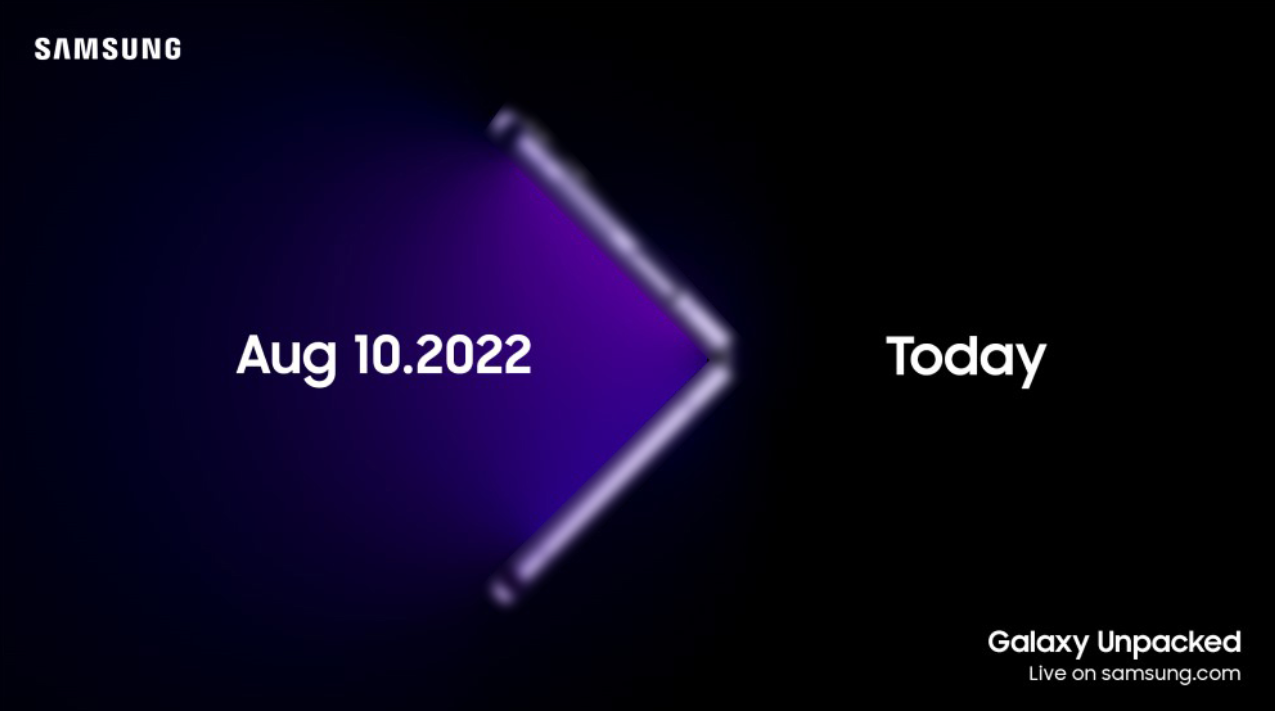 三星 Galaxy Unpacked 海报曝光:8 月 10 日发布 Z Fold4 / Flip4、Watch 5/5 Pro