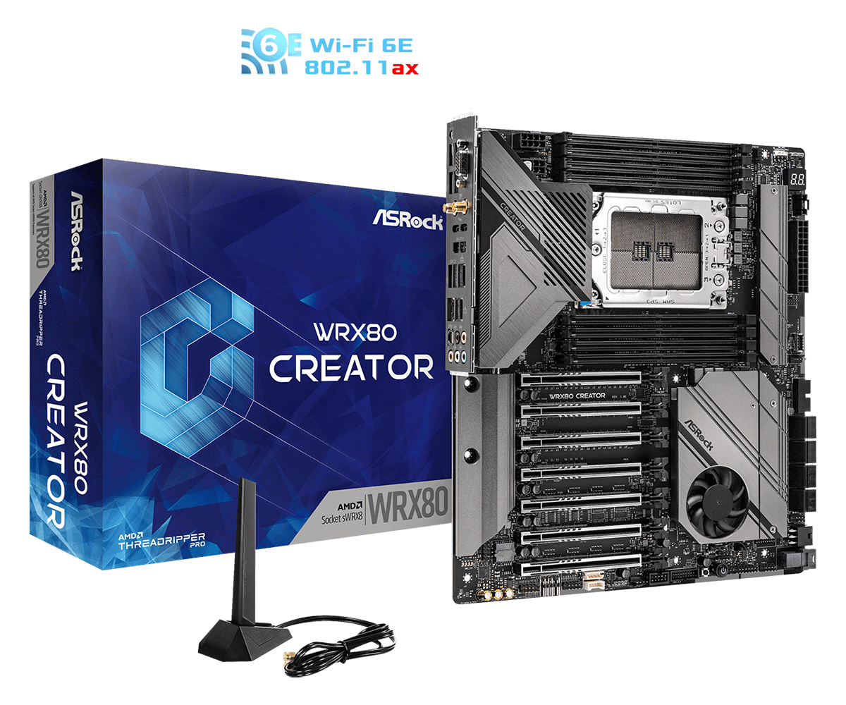 华擎 WRX80 主板开始上市:支持 AMD 线程撕裂者,约 6100 元