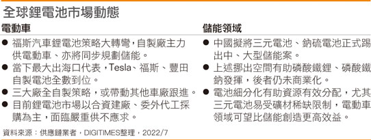全球锂电池市场动态