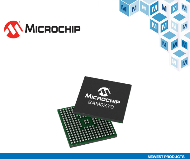 贸泽备货用于高性能连接和用户界面应用的 Microchip SAM9X70超低功耗MPU