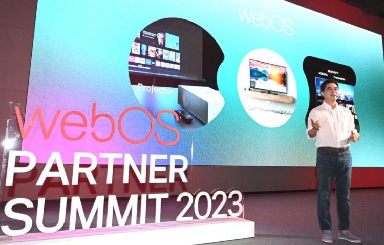 乐金日前举行「webOS合作伙伴峰会2023」。乐金