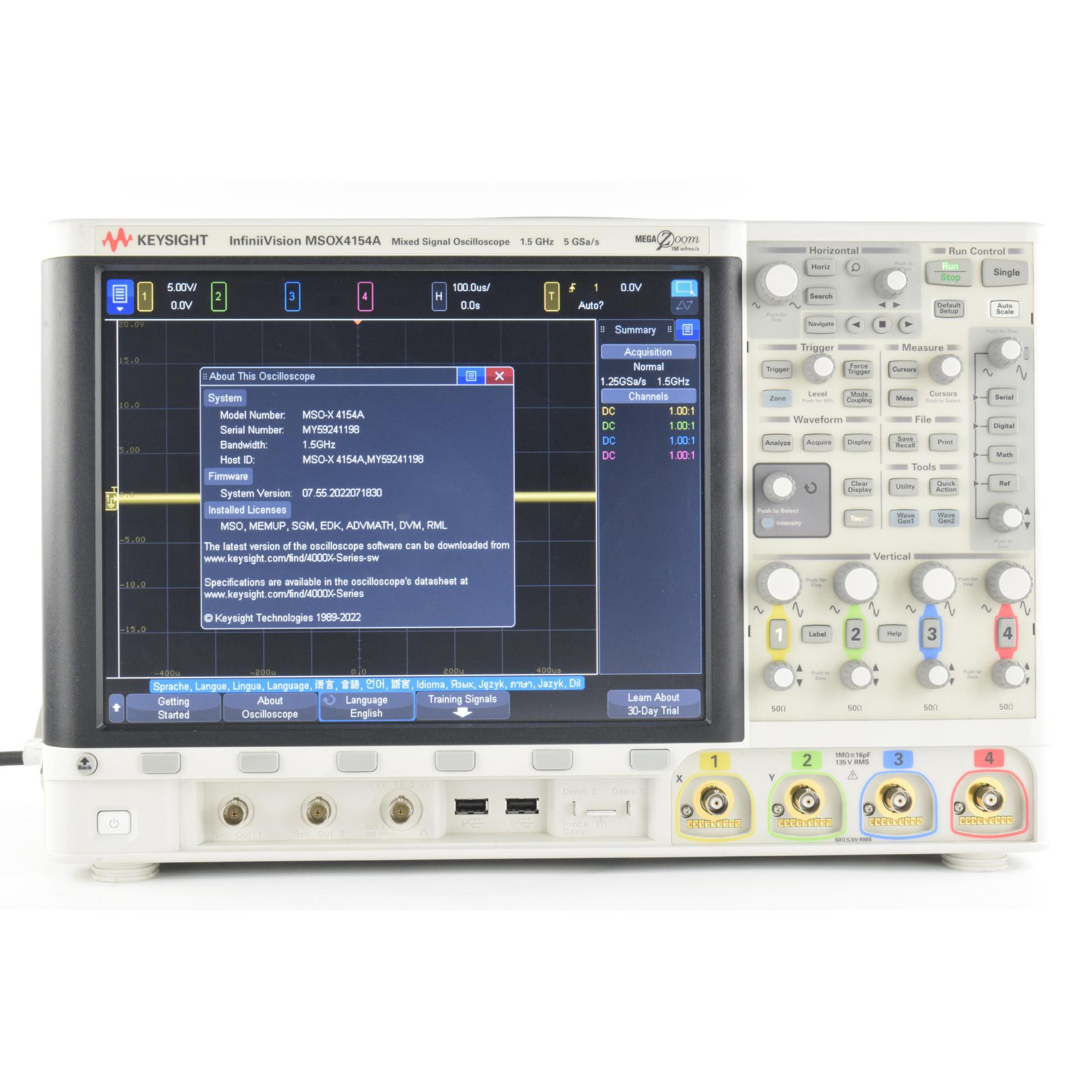 是德科技MSOX4154A混合信号示波器/keysight MSOX4154A