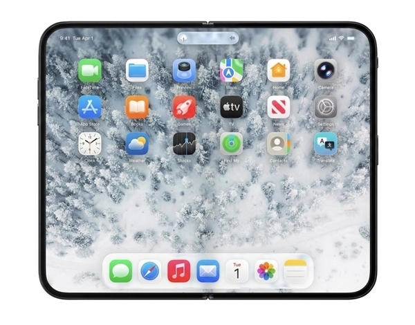 苹果首款折叠屏手机iPhone Fold曝光