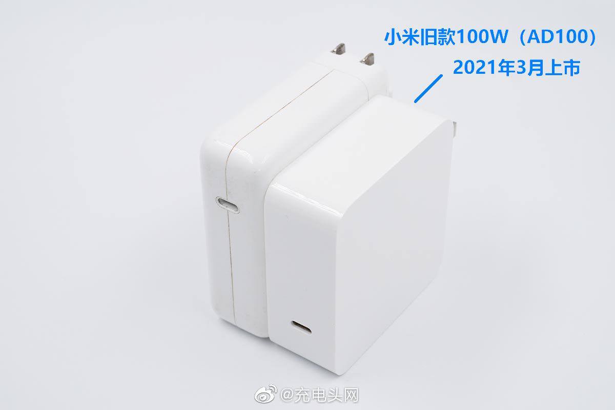 100W PD通用快充,小米发布升级款氮化镓充电器AD100G-充电头网