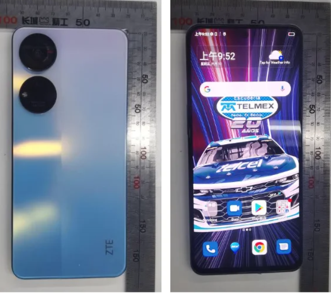 中兴 Axon 40 SE 真机照泄露，配备屏下摄像头