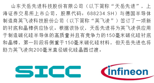 国产SiC材料“加速跑”，这两家厂商打入英飞凌供应链