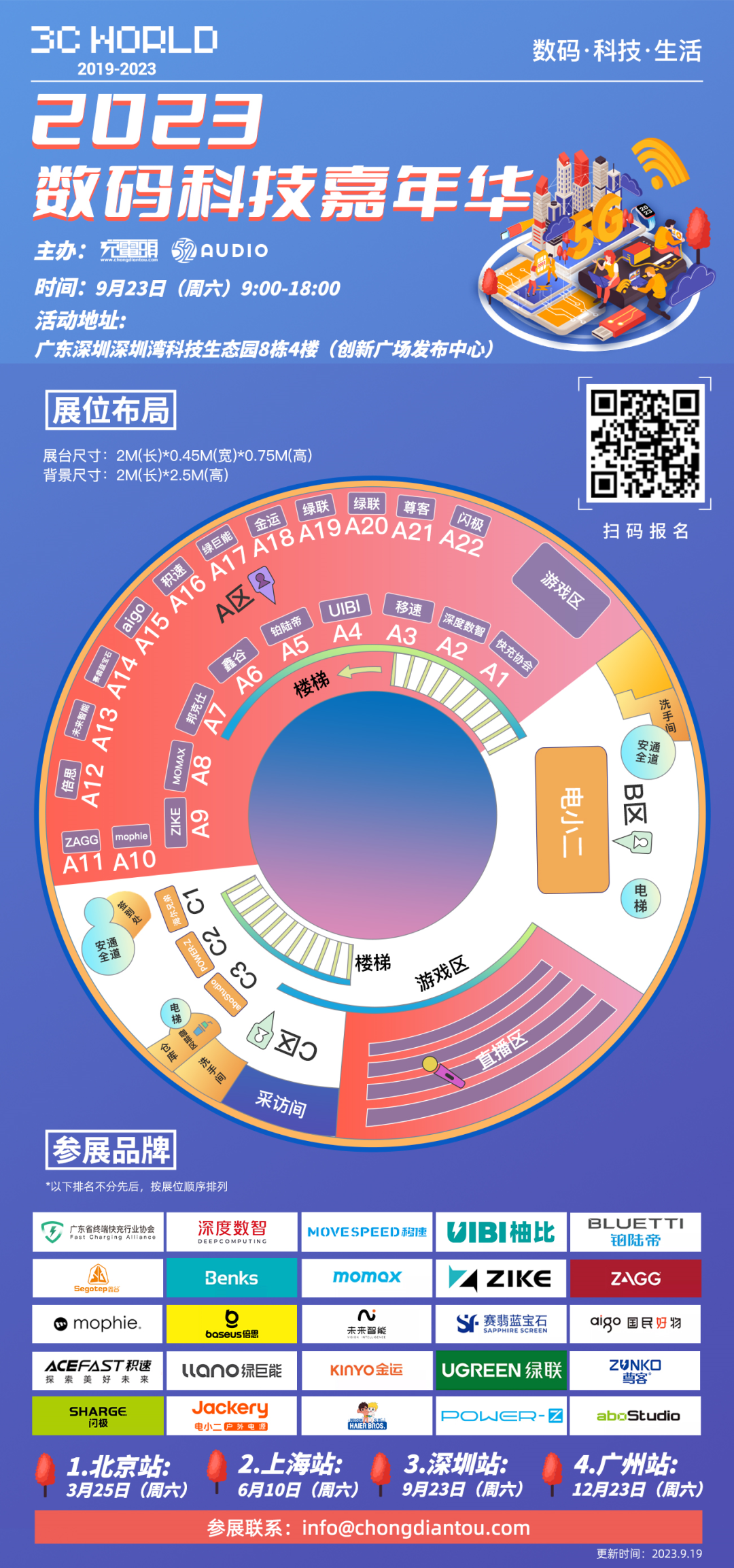 24家品牌确认出席2023数码科技嘉年华(深圳站)-充电头网