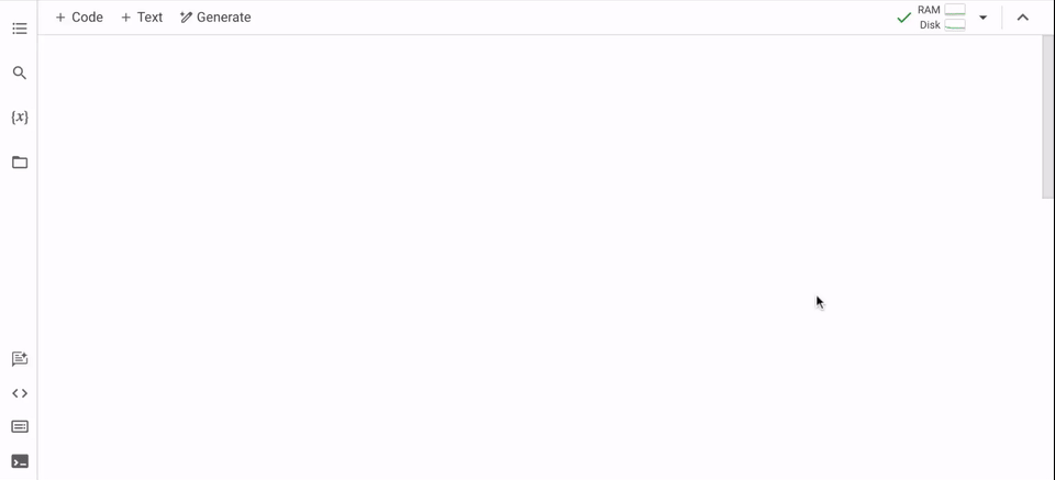 谷歌Colab 引入 AI 引擎可自动生成Python