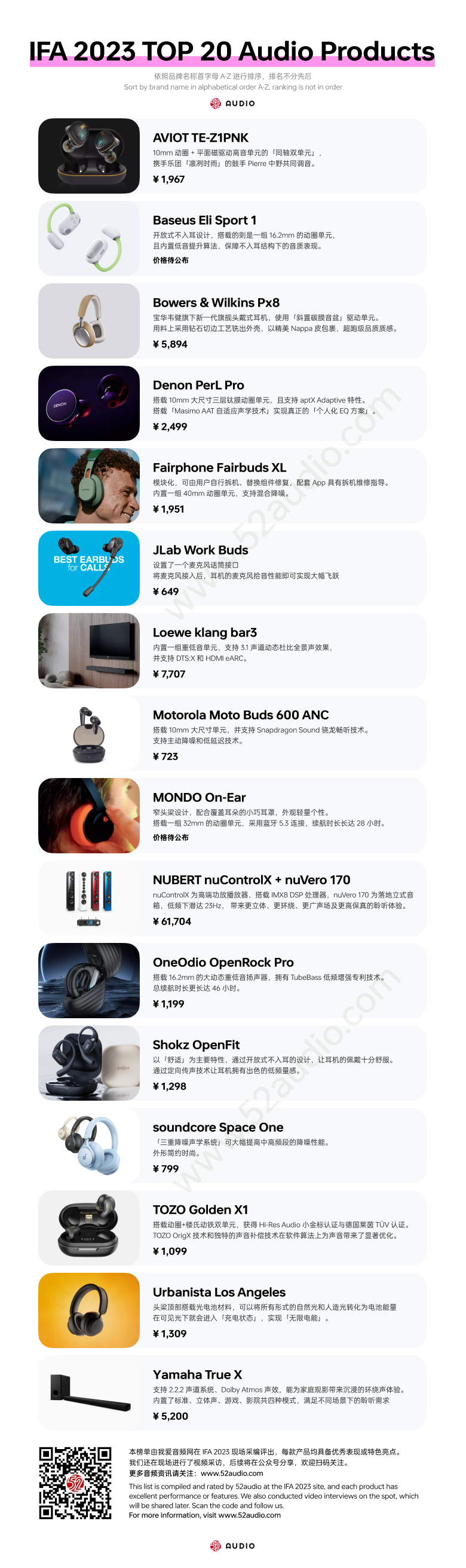 IFA 2023 TOP20音频产品汇总:形态创新异彩纷呈,开放式成趋势-我爱音频网