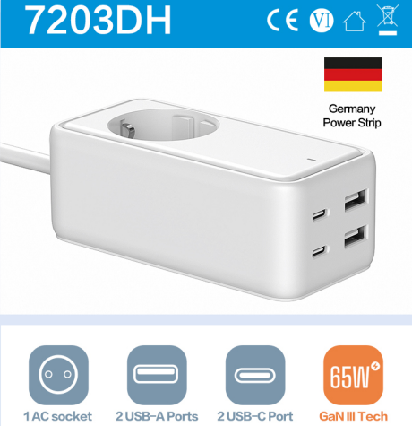 佳旅推出多口USB-C快充插线板-充电头网