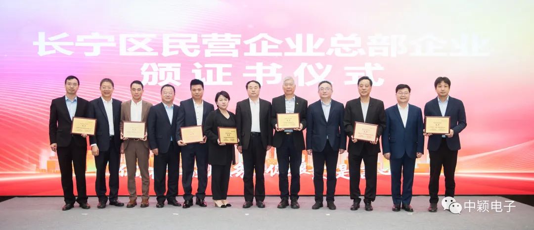 中颖电子获评上海市民营企业总部