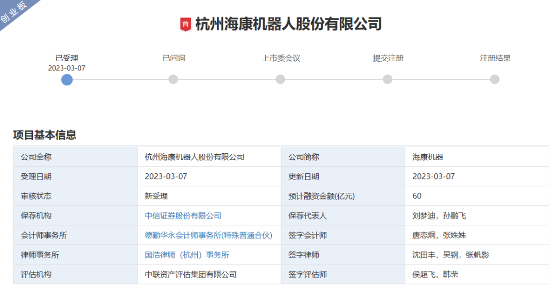 海康机器人创业板IPO获受理！移动机器人营收翻倍增长，募资60亿扩产及研发新一代产品