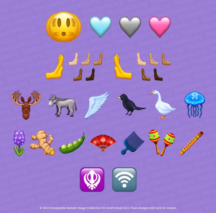 31 个新 Emoji 表情符号有望加入 iOS 和安卓手机,包括 Wi-Fi 符号、颤抖的脸等