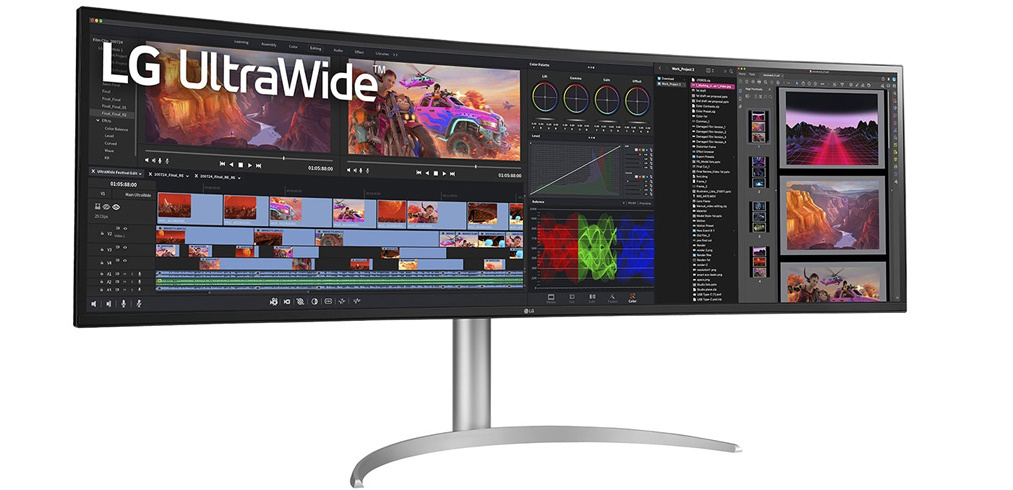 LG 公布 49WQ95C 显示器:32:9 带鱼屏,5120*1440 144Hz