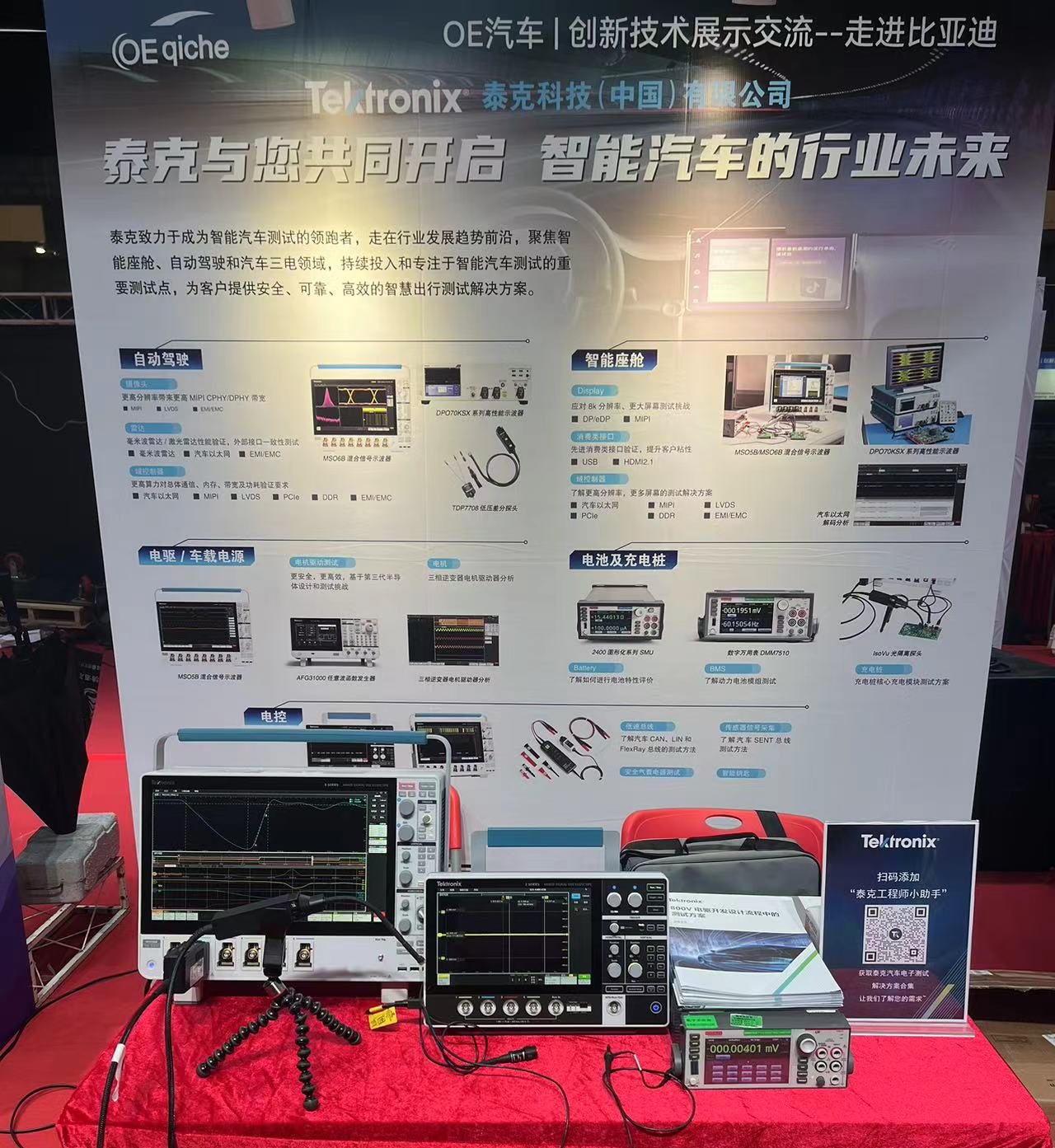 走进比亚迪创新技术交流会,泰克携手行业翘楚开启智能汽车未来