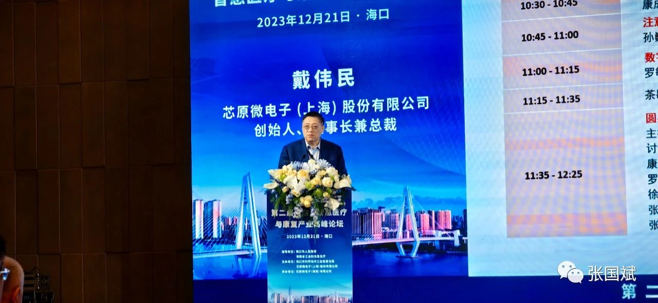 戴伟民：南渡江论坛有力助推海南智慧医疗与康复产业发展