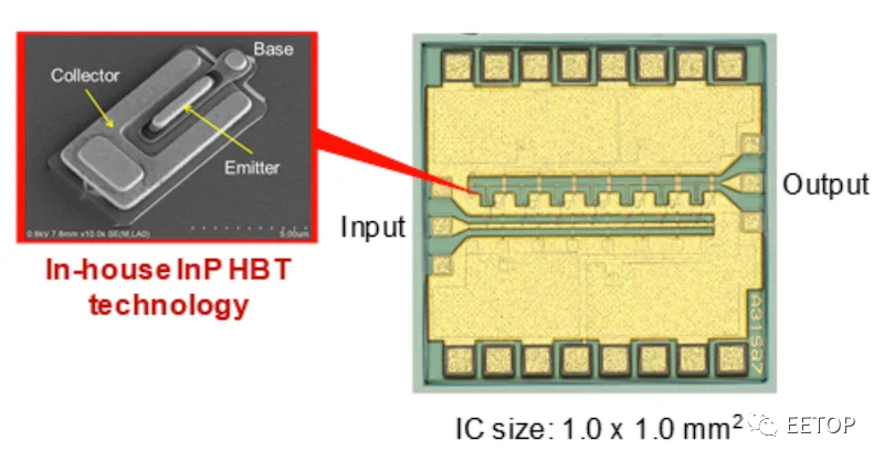 目标6G！世界首款紧凑型放大器 IC 带宽突破100GHz