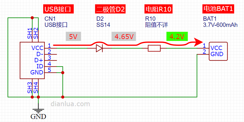 拆解火火兔：这种锂电池充电电路实在太省成本了！