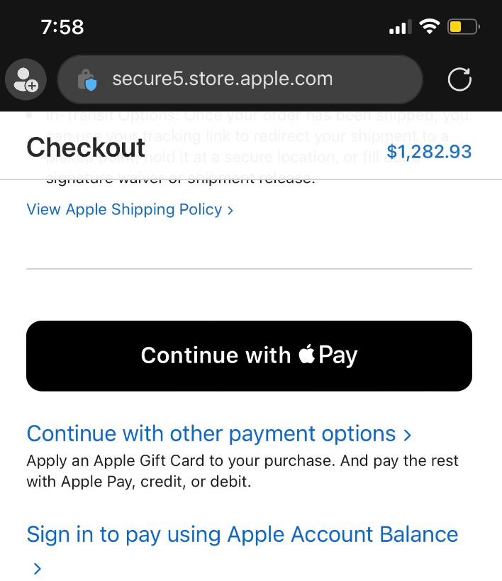 苹果 iOS 16 放开限制,允许在 Chrome、Edge 和 Firefox 浏览器中使用 Apple Pay 支付