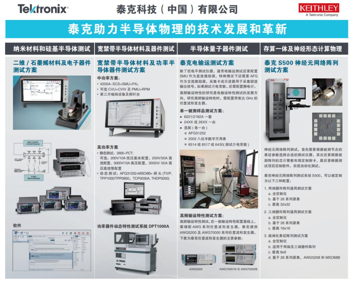泰克参加【全国半导体物理学术会议】，助力半导体物理的技术发展和革新