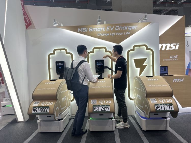 微星科技多角发展，也有切入智能充电领域。廖家宜摄