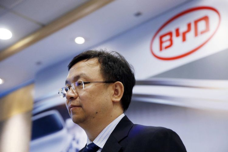 比亚迪董事长王传福。法新社