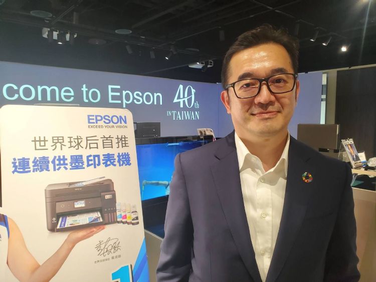 Epson董事总经理吕理迪表示，2022年在台营运仍可逆风飞扬。王君毅摄
