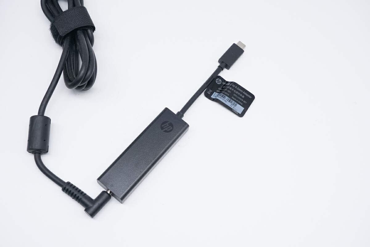 评测惠普 4.5mm 电源转接器：支持80W+输出，DC适配器再次发挥-充电头网