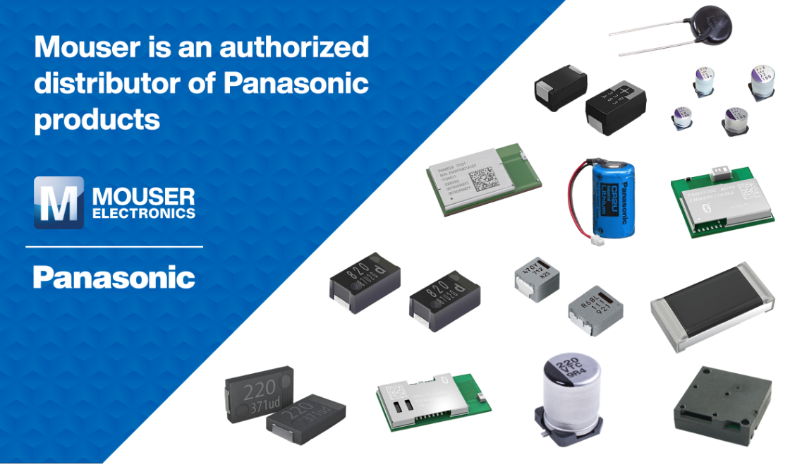 贸泽电子加大Panasonic新品备货力度涉及多种模块、电容器及继电器