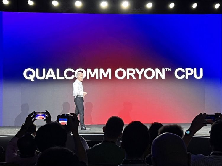 高通公开自研CPU产品将命名为Oryon，预计在2023~2024会开始进入市场。刘宪杰摄