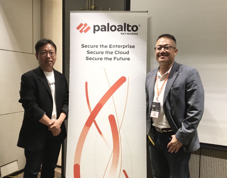 Palo Alto Networks台湾区总经理尤惠生(右)、台湾技术总监萧松瀛。林佳楠摄