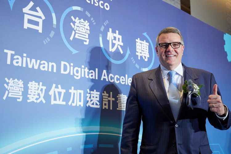 思科全球资深副总裁暨创新长Guy Diedrich日前首次来台，显示思科对台投资的看重。李建梁摄