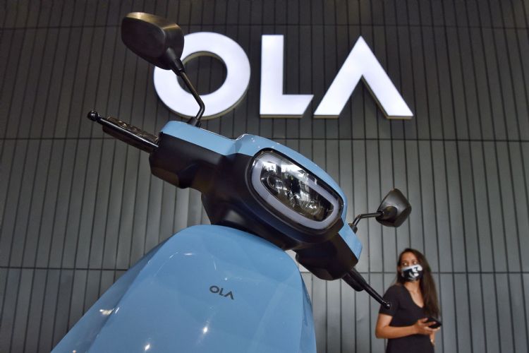 印度Ola集团拟自主生产电池，搭载于Ola Electric的二轮摩托车。法新社