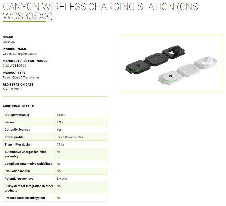 WPC无线充电联盟2023年5月89款通过Qi认证产品汇总-充电头网