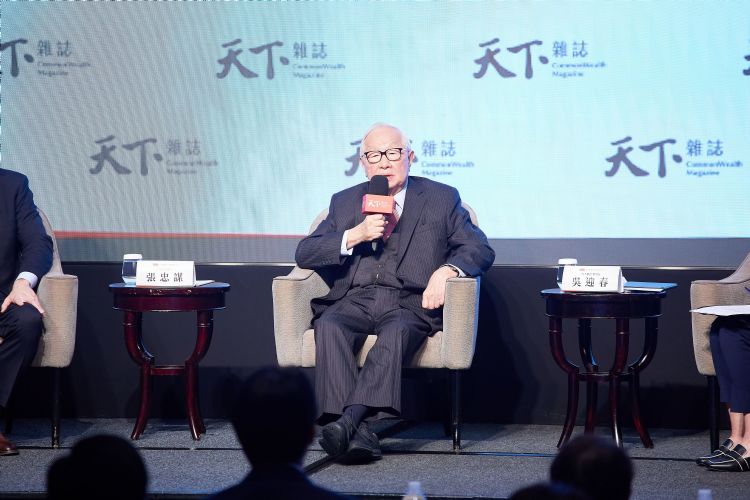 张忠谋再次说明，政府在台积电成立过程中扮演的角色。李建梁摄