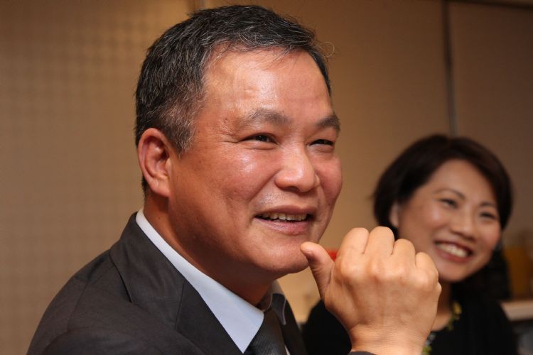 上纬投控公布2022年第3季财报，毛利较2021年增加9.17%。图为上纬董事长蔡朝阳。DIGITIMES数据照片