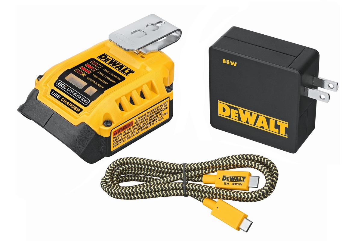 双向充电更自由，DeWALT得伟推出USB PD快充充电套件
