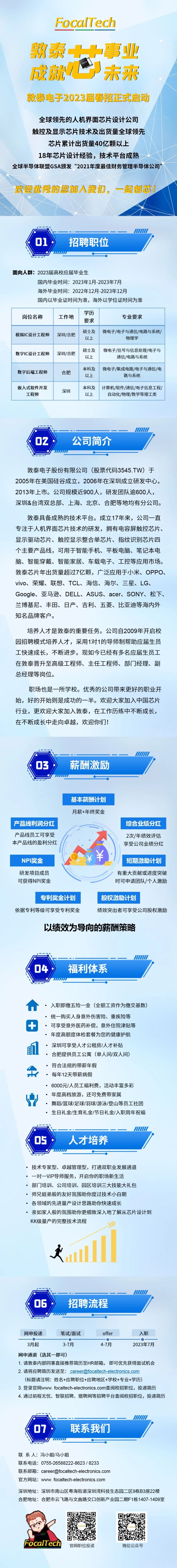 敦泰电子2023届春招正式启动