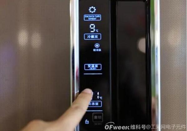 应用在智能冰箱触摸面板中的触摸芯片