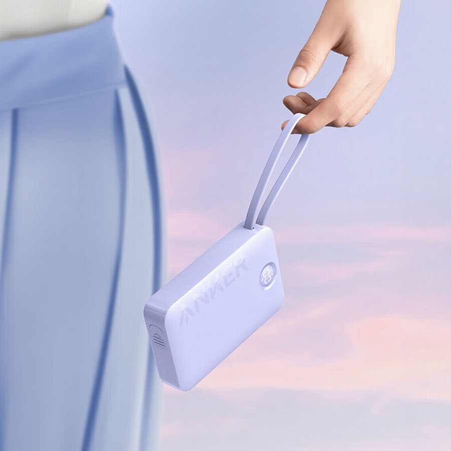Anker 335移动电源开卖，自带USB-C线并集成支架功能-充电头网