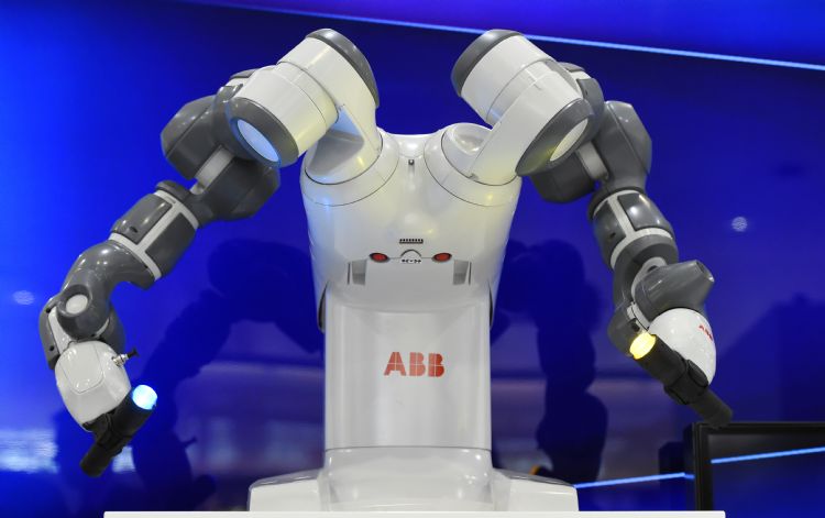ABB上海机器人工厂开始营运。法新社