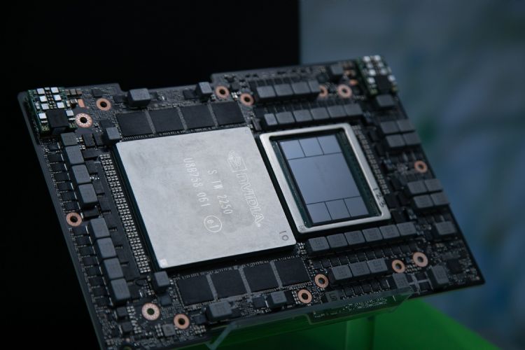 NVIDIA首季业绩逆风拉升，主要是来自数据中心营收再创新高。符世旻摄（数据照）
