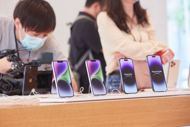 9月台整体手机出货量达45万支余，不如预期。李建梁摄