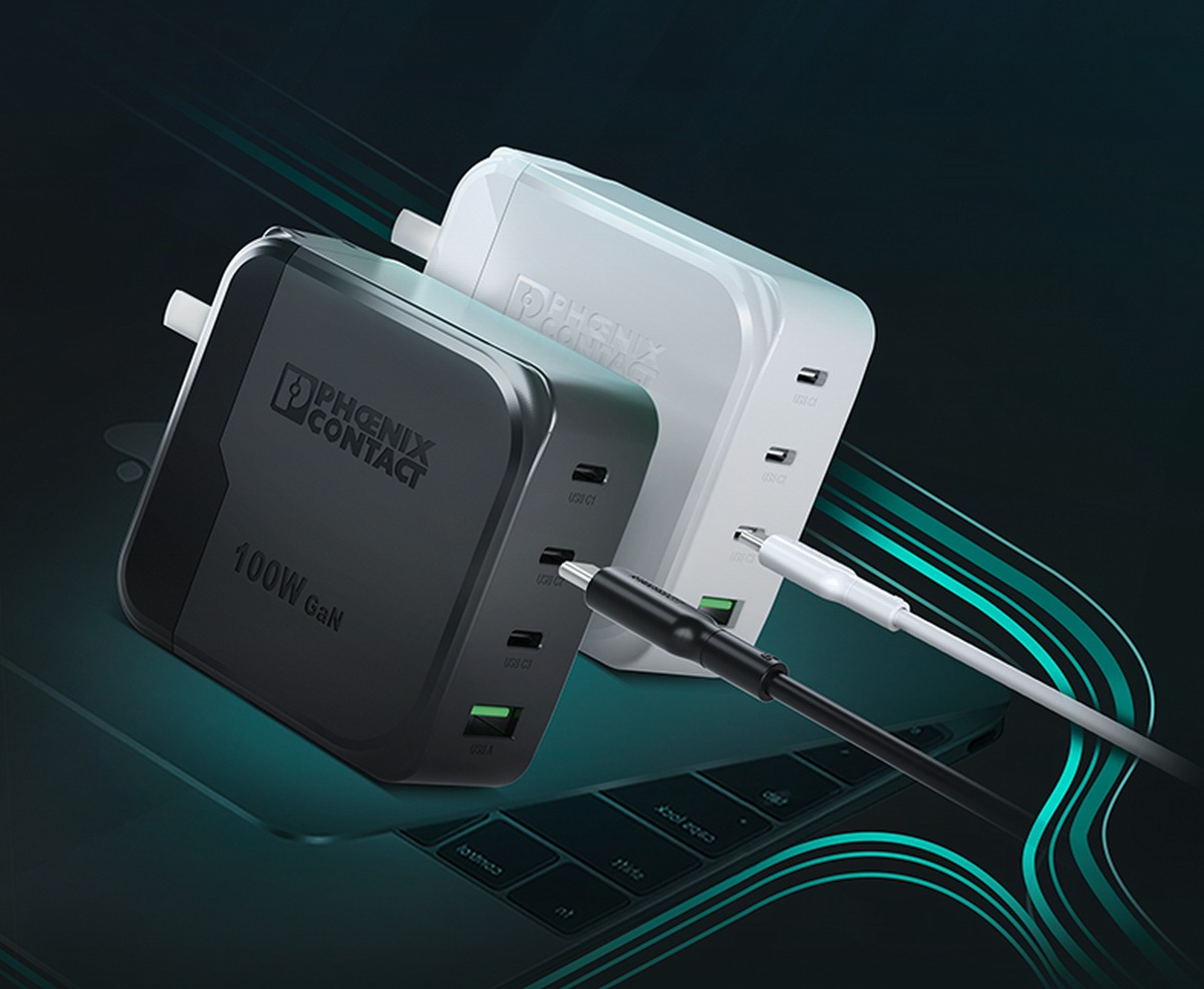 兼顾多设备与大功率，菲尼克斯推出100W 3C1A氮化镓充电器-充电头网