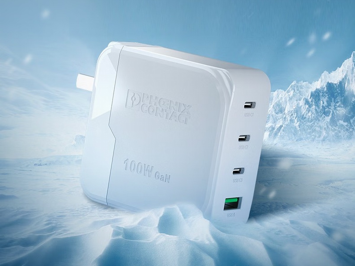 兼顾多设备与大功率，菲尼克斯推出100W 3C1A氮化镓充电器-充电头网