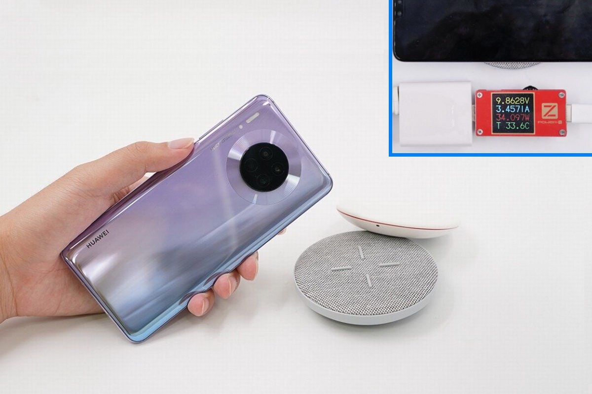 华为Mate60 Pro搭载50W无线充20W无线反向充，施比受更有福-充电头网