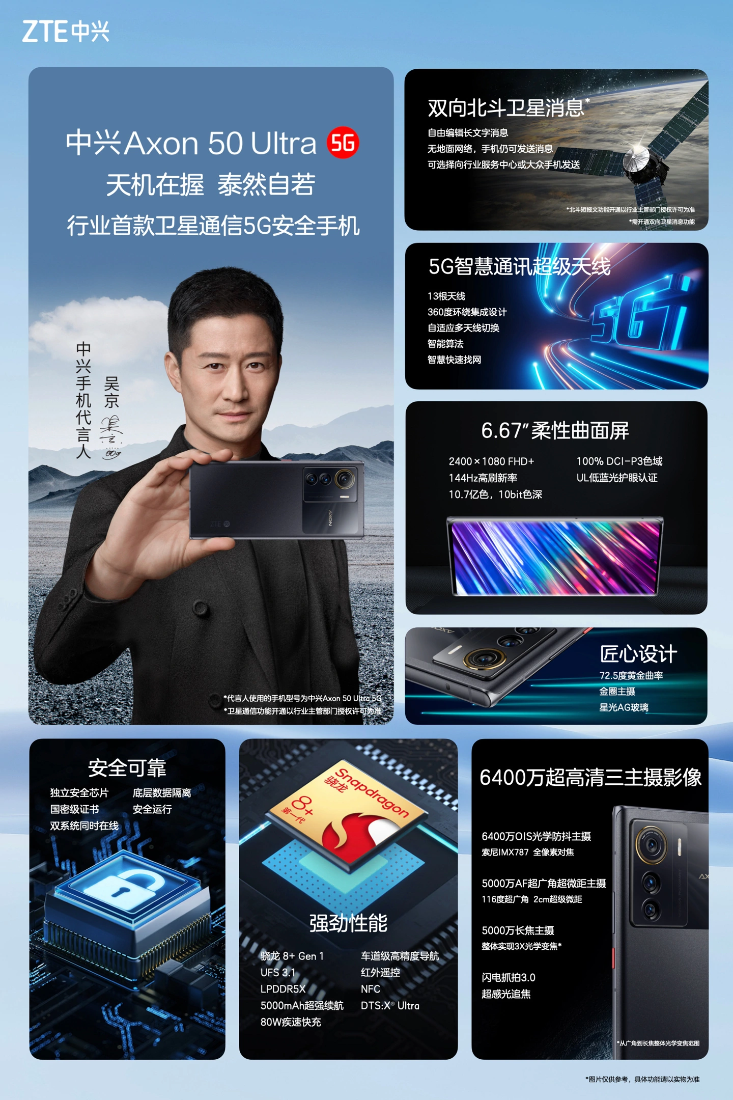 首款支持卫星通信5G安全手机，中兴Axon 50 Ultra获Snapdragon Sound骁龙畅听认证-我爱音频网