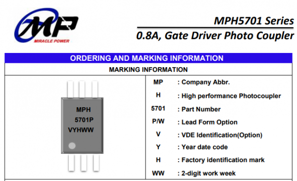 门驱动光电耦合器-MPH5701